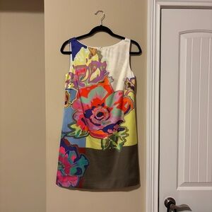 Suzi Chin for Maggy Boutique Colorful Floral Mini Dress